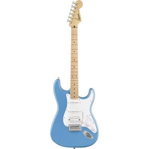 Fender Squier Sonic Stratocaster HSS Chitarra Elettrica, California Blue | La migliore chitarra elettrica per principianti, pickup HSS, manico facile da suonare, lezioni virtuali gratuite