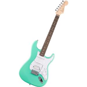 Fender Squier by Fender Debut Stratocaster HSS Chitarra Elettrica, Sea Foam Green | Chitarra elettrica per principianti, lezioni virtuali gratuite, manico facile da suonare, pickup HSS