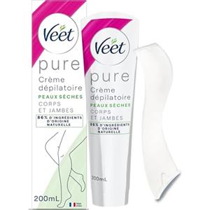 VEET PURE - Crema depilatoria corpo e gambe - pelle secca - senza odore di ammoniaca - 200 ml