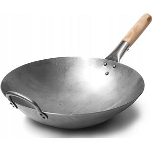 Craft-Wok Padella in acciaio Craft Wok 731W88, 35 cm, argento