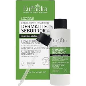 Zeta Farmaceutici Euphidra, Flacone con Contagocce 100 ml, Lozione Dermatite Seborroica, Coadiuvante Cosmetico per Cuoio Capelluto, Viso e Corpo con Zinco, Niacinamide e Sarcosina, Dermatologicamente Testato