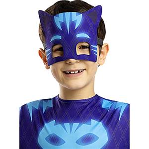 Funidelia | Maschera Gatto Boy - Pj Masks per bambino - Cartoni Animati, Gattboy, Gufetta, Geco - Accessori per Bambini, accessorio per costume - Azzurro/Blu