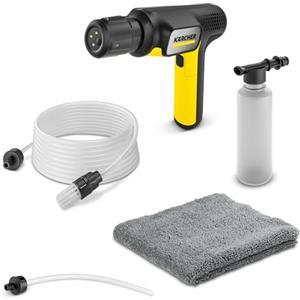KÄRCHER idropulitrice portatile OC Handheld Compact BA, pressione media, 15 bar, pieghevole, porta USB-C, portata: 150 l/h, peso: 0,8kg, 4-in-1 Multi Jet, tubo aspirante (5m), adattatore per bottiglie