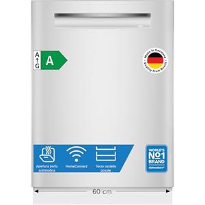 Bosch Elettrodomestici Bosch SMP4ECW72S Serie 4 Lavastoviglie incasso sottopiano Bianco | Lavastoviglie da incasso sottopiano, Smart, Programmi aggiuntivi da App, Apertura della porta a fine ciclo, Made in Germany