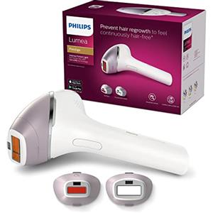 Philips BRI954/00 Lumea Prestige - Dispositivo di epilazione a luce pulsata utilizzo con o senza filo, con 3 accessori ergonomici: corpo, viso, di precisione