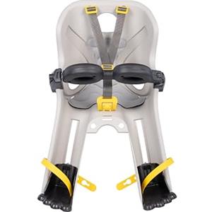 b bellelli Bellelli | Freccia - Seggiolino Anteriore per Bicicletta - per Bambini Fino a 15 kg, da 9 Mesi a 3 Anni - Si Fissa al Telaio - Colore Silk Grey