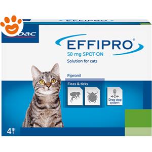 Virbac Cat Effipro Spot-On - Confezione Da 4 Pipette, 30/10/2026