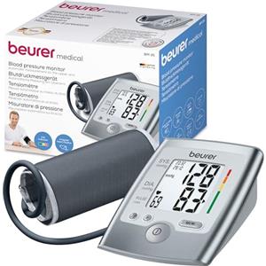 Beurer BM 35 Misuratore di Pressione e Battito da Braccio con 60 Posizioni di Memoria per 2 Diversi Utenti, Rilevazione Aritmie, Circonferenze Braccio 22-36 cm, Custodia, Funzionamento standard BM 35