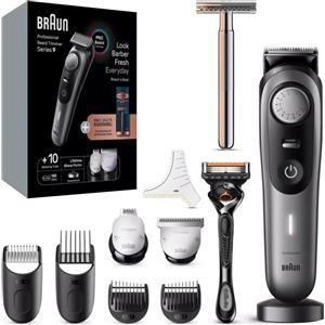 Braun BeardTrimmer BT9420+KCG Rasoio di sicurezza 298407 batteria ricaricabile bw/gr 6 accessori (298407)