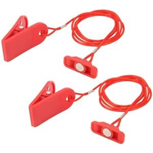 NEIQIUWING 2 chiavi di sicurezza magnetiche per tapis roulant | La chiave magnetica rossa blocca il tapis roulant quando viene rimosso per la vostra sicurezza.