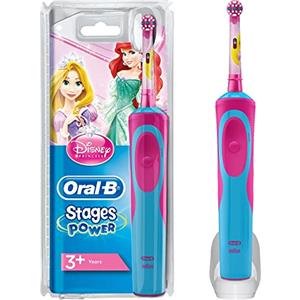 Oral-B Stages Power Spazzolino Elettrico Ricaricabile per Bambini con Principesse Disney, con 1 Manico e 1 Testina, Versione Vecchia