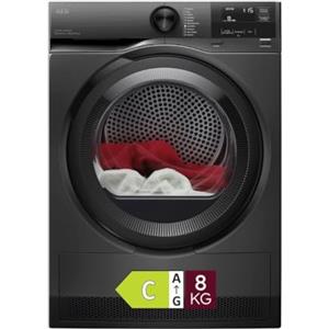 AEG Asciugatrice Pompa di Calore 8 kg Serie 7000 SensiDry - TR7HG18B | Pompa di Calore, 8 kg, Tecnologia SensiDry, Programma MixDry, PreciseDry, Filtro EasyClean, Serie 7000