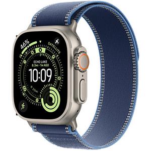 APPLE Watch Apple Watch Ultra 3 (2025) 5G 49mm Natural Titanium Case with Trail Loop M/L - Blue/Bright Blue