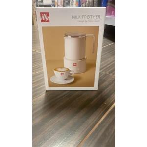 illy Milk Frother, Montalatte Elettrico per Schiuma latte Calda e Fredda e Cioccolata Calda