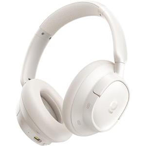 Baseus EH10 NC - Cuffie Bluetooth con isolamento acustico ibrido da -45 dB, con audio Hi-Res e LDAC e microfono da 5 Ki, 80 ore di autonomia, Bluetooth 6.0, luce bianca stellata