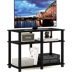 Furinno Romain Turn-N-Tube Supporto TV per TV fino a 40 pollici, Espresso/Nero