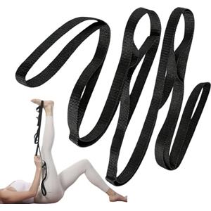 Generic Fascia elastica con passanti per allenamento e stretching, per una maggiore | Cinghie elastiche sportive per casa, palestra, yoga, allenamento, sport, danza, uomini, donne, giovani