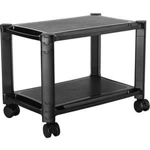RICOO Supporto per stampante WM4-L altezza regolabile modulare piede con rotelle tavola 2 scaffali mensola scrivania ufficio per computer altoparlante schermo TV piedistallo