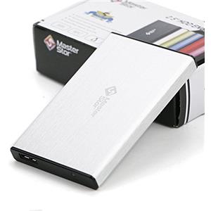 MasterStor 1 Anni di Garanzia-unità Disco Rigido Esterno USB 3.0 Super-Veloce 2,5 Pollici SATA Laptop Hard Disk Disco Rigido Portatile Silver (80 GB, 120 GB, 160 GB, 320 GB, 500 GB, 1 TB) (80GB)