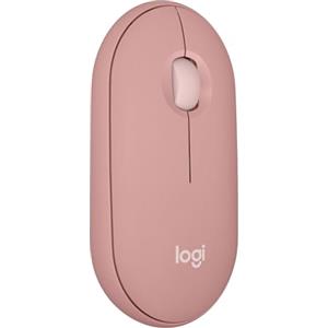 Logitech Pebble Mouse 2 M350s wireless Bluetooth sottile | Portatile, leggero, personalizzabile, clic discreti, Easy-Switch per Windows, macOS, iPadOS, Android, Chrome OS - Rosa