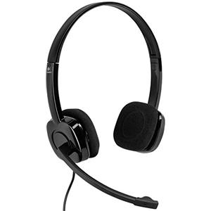Logitech H151 Cuffie Cablate | Cuffie Stereo, Microfono Girevole, Cancellazione Rumore, Multidispositivo, Jack 3,5mm, PC/Mac/Laptop/Tablet/Smartphone, Nero