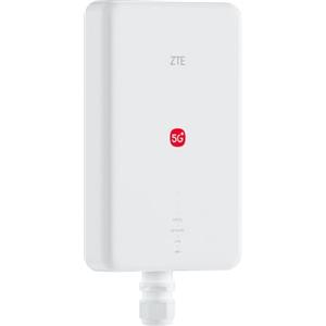 ZTE G5 MAX WiFi, router esterno 5G-A, Dual Band WiFi 7, bianco | Fino a 3,09 Gbit/s, antenna 13 dBi, antenna AI 5.0, 4 × 4 MIMO, 2,5 G PoE, EasyMesh, IP65