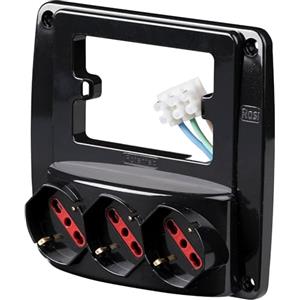 ROSI RS94133 Emilia Smart, Nero, 3 prese schuko