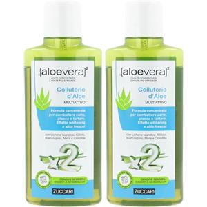 ZUCCARI Aloevera 2, Liquido Collutorio Multiattivo - 250 ml (Confezione da 2)