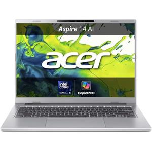 Acer Aspire 14 AI | Laptop | 14" | Ultra 5 | 16GB | 512GB | 14" OLED WUXGA 60Hz | Intel Core Ultra 5 226V | 16GB RAM | 512GB SSD | Copilot+ PC | Windows 11 | Tastiera IT QWERTY