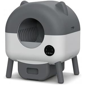 Garvee Lettiera Gatto Autopulente da 76L, Toilette per Gatti XXL, con Sensori Intelligenti di Sicurezza, Controllo App, Anti-odore, Illuminazione LED Notturna, Ideale per Più Gatti