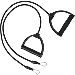 Tofficu Corde Elastiche di Resistenza per Stepper, Maniglie Ergonomiche Nere | Nylon e Abs, Doppie Fibbie, Uso Domestico, Facili da Installare sullo Stepper, Pratiche da Riporre