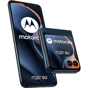 Motorola Razr 60 8, 256 GB, Smartphone sbloccato, Interno: 6.9 / Esterno: 3.6, Fotocamera da 50 MP con IA, Batteria 4500 mAh, Gibilterra Sea (Marine), Custodia protettiva e cavo USB C Incluso