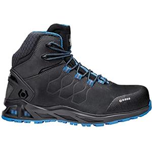 Base Protection B1001G K-Road Top Scarponcino Antinfortunistico | Nero/Blu, 37, S3 EN ISO 20345, Resistente All'acqua, Antistatico, Traspirante, Edilizia, Industria Leggera (Servizi)
