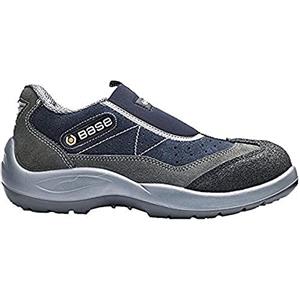 Base Protection, Mechanic Safety Shoes for Men And Women, Grey And Blue, Size