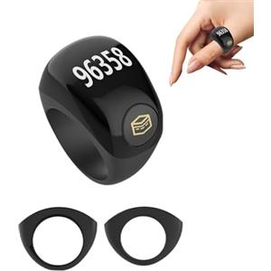 Generic Dispositivo di conteggio Ring Step Tracker | Anello per conteggio dei passi, per uomini, donne, anziani, studenti, giovani, atleti, camminate, escursioni, corsa