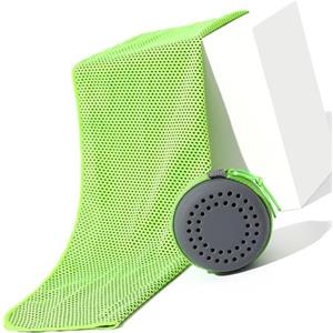 ECMQS Asciugamani rinfrescanti con scatola portaoggetti per collo e viso, asciugamano da palestra freddo, 80 x 30 cm, traspirante, asciugamano rinfrescante per ambienti esterni