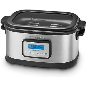 Profi Cook Cuocitore Sous Vide ProfiCook con capacità di 8,5L | Sous Vide per una cottura precisa | Contenitore Sous Vide con timer di 72 ore | incluso slow cooker, yogurtiera e funzione keep warm | PC-SV 1112