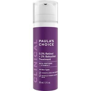 Paula's Choice Clinical 0,3% Retinol & 2% Bakuchiol Trattamento, 30 ml | Siero Viso - Anti-Aging - Anti Età Ridurre Rughe & Macchie Brune - Migliora il Tono e la Texture - con Peptidi & Vitamina C