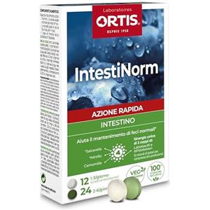 ORTIS IntestiNorm 36 Compresse - Intestino - Piante e Fermenti Lattici | Formula con salcerella, mirtillo, camomilla e 3 ceppi di fermenti lattici