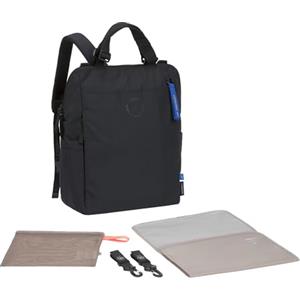 LÄSSIG Zaino fasciatoio per neonati con fasciatoio, attacco per carrozzina, tasca in rete/GRE Conversion Backpack