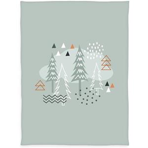 Herding babybest coperta in microfibra, Nordic Forest, 75 x 100 cm, 100% poliestere, verde