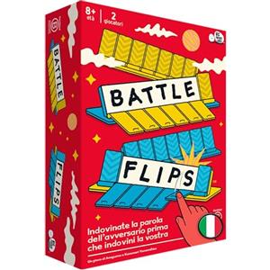Asmodee - BATTLE FLIPS - Gioco da Tavolo di Parole | Gioco da Tavola Rapido e Intuitivo per Indovinare Parole - Sfida a 2 Giocatori - 8+ Anni - 20 Minuti - Edizione Italiana