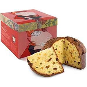 Pasticceria Fraccaro 1932 Panettone Artigianale Antico 1Kg, Pasticceria Fraccaro, Limited Edition 'Linea d'Artista', Panettone Classico con Uvetta e Canditi, Lievitato Naturalmente - 3 Giorni di lavorazione - Made in Italy