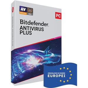 Bitdefender Antivirus Plus 2026 | 1 Dispositivo | 1 Anno | PC | Codice di Attivazione per Posta