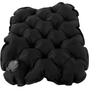 VICASKY Cuscino Gonfiabile da Seduta Pieghevole Nero per Campeggio e Trekking | Tpu e Nylon, Superficie Antiscivolo e Valvole, per Panchine, Tavoli da Picnic e Soste All'aperto