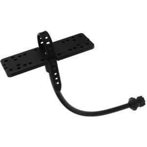 HOMSFOU Supporto per Ecoscandaglio per Kayak Collo D'oca Regolabile e Stabile | Ferro, Silicone e Nylon, Tubo e Stabilizzatore di Fissaggio, per Rilevazione Subacquea e Pesca