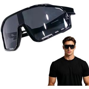 Generisch Occhiali fotocromatici da uomo - 14,2 cm protezione UV400 lenti leggere, struttura sportiva, occhiali da sole per ciclismo, escursionismo, pesca, visione chiara personalizzazione | alpinismo
