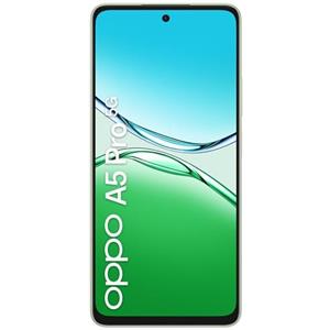 OPPO - A5 Pro 5G AI 256GB 8GB Ram Display 6.67' HD+ 120Hz Main Camera 50MP USB Type-C Dual nanoSim Android 15 Dimensity 6300 5800mAh Olive Green Tim - SPEDIZIONE GRATUITA