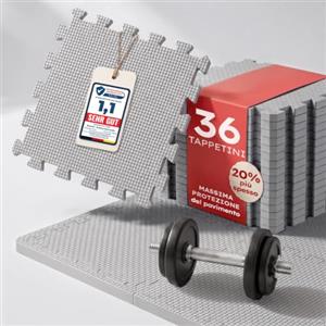 Blumtal Tappetini protettivi per il pavimento Blumtal Fitness | 30 x 30 cm - Pavimento Palestra - Tappetino Puzzle - Tappeto Componibile per Palestra in Casa - Ultra Resistente