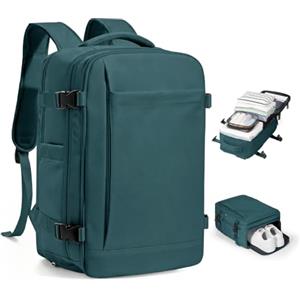 SZLX Zaino Ryanair 40x30x20 Sottovuoto con pompa Zaino da Viaggio 40x30x20 Sottovuoto Bagaglio a Mano Wizzair Vueling Donna Uomo Borse da Cabina per Laptop 14 Pollici Impermeabile con scomparto scarpe